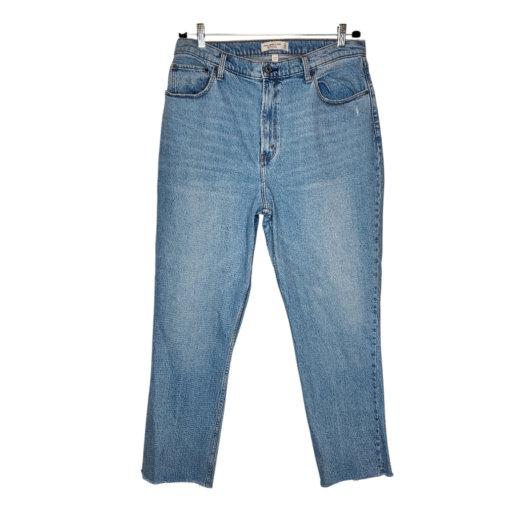 Abercrombie & Fitch 90s Ultra High Rise Curve Love Straight Jeans 33/16R